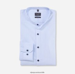 No. six super slim, camisa business, cuello alto, azul OLYMP ropa 82622D162