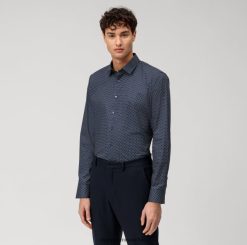 No. six super slim, camisa de negocios, urban kent, marine OLYMP ropa 82622D23