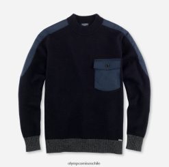 prendas de punto corte moderno, jersey con cuello alto, marino OLYMP ropa 82622D1864