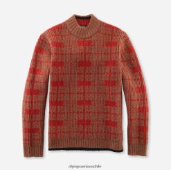 prendas de punto corte moderno, jersey con cuello alto, marrón rojizo OLYMP ropa 82622D1877