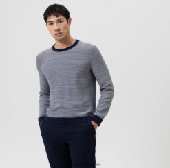 prendas de punto corte moderno, jersey con cuello redondo, marino OLYMP ropa 82622D1783