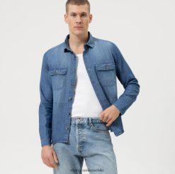 sobrecamisa casual, camisa casual, kent, índigo OLYMP ropa 82622D1953