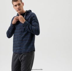 sobrecamisa casual elegante de nivel cinco, camisa casual, capucha, marino OLYMP ropa 82622D1966