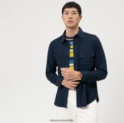 sobrecamisa casual elegante de nivel cinco, camisa casual, marino OLYMP ropa 82622D1957