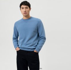 sudadera modern fit, azul humo OLYMP ropa 82622D1913