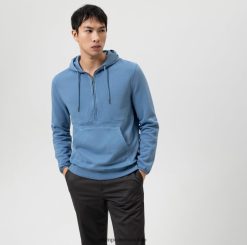 sudadera modern fit, sudadera, azul humo OLYMP ropa 82622D1920