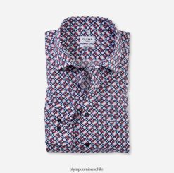 tendenz modern fit, camisa business, new kent, rojo OLYMP ropa 82622D1737